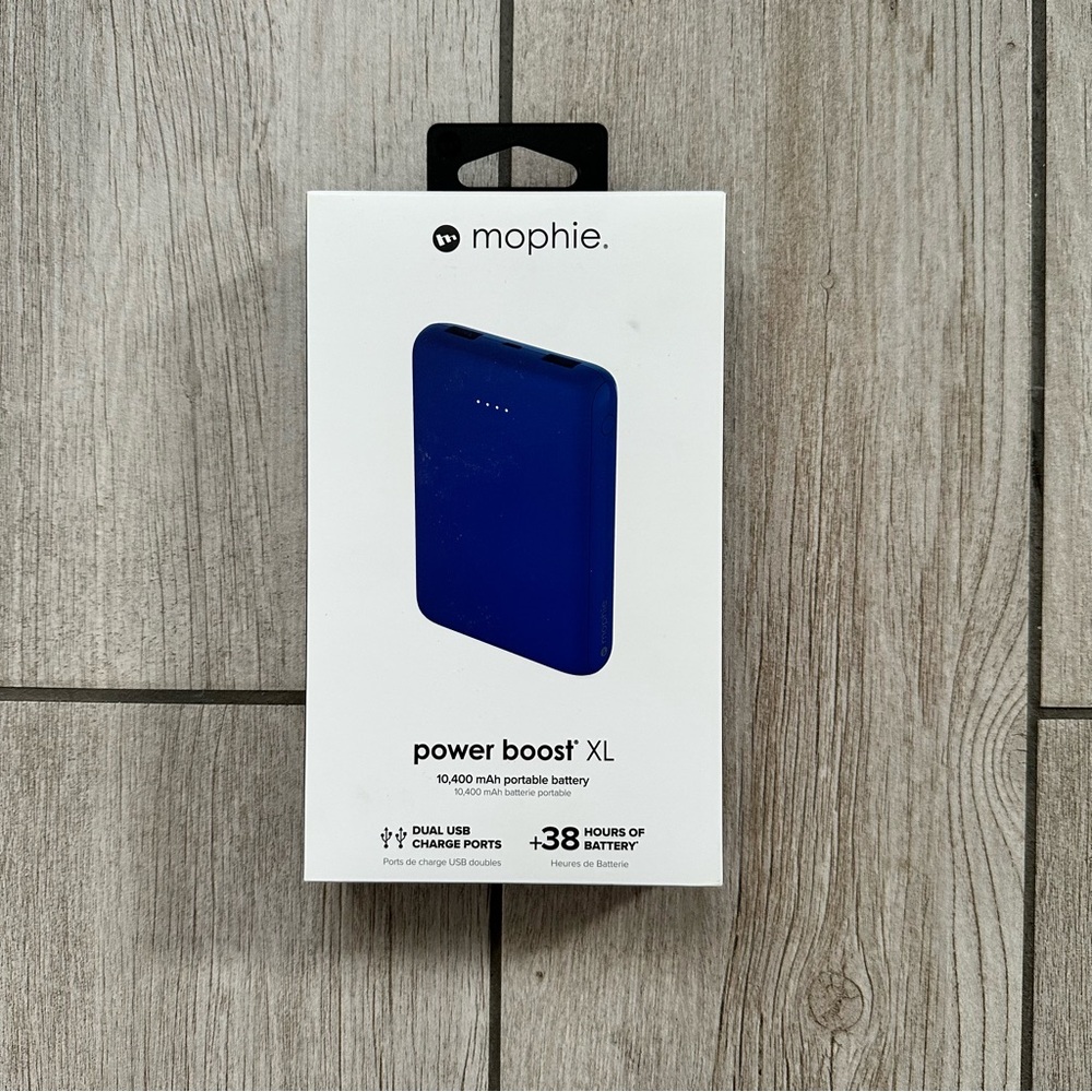 mophie Power Boost XL 10,400 mAh Portable Battery - Blue